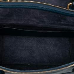 Pre Owned حقيبة حزام سيليين جلد العجل المحبب الأزرق المصغر