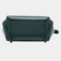 Pre Owned Celine Green Nano Grained Calfskin Belt Bag