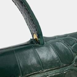 Pre Owned حقيبة سيلين حزام جلد أمازون بنقشة تمساح بحجم مايكرو