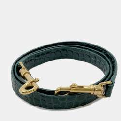 Pre Owned حقيبة سيلين حزام جلد أمازون بنقشة تمساح بحجم مايكرو