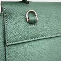 Pre Owned Celine Belt Bag Green Leather Size Nano