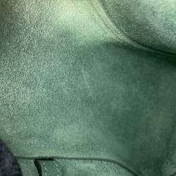 Pre Owned Celine Belt Bag Green Leather Size Nano