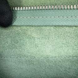 Pre Owned Celine Belt Bag Green Leather Size Nano