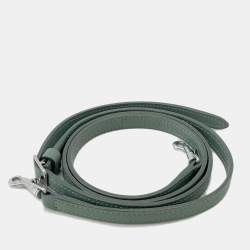 Pre Owned Celine Belt Bag Green Leather Size Nano