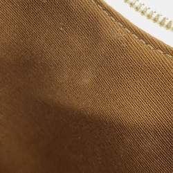 مملوكة مسبقًا حقيبة كتف واحدة سيلين آفا تريومف بي في سي جلد عاجي/أحمر