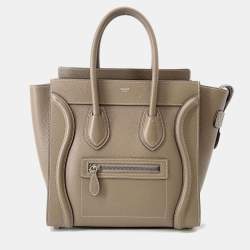 مملوكة مسبقًا Celine Luggage Shopper Tote Bag Suri Leather Size Micro