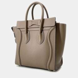 مملوكة مسبقًا Celine Luggage Shopper Tote Bag Suri Leather Size Micro