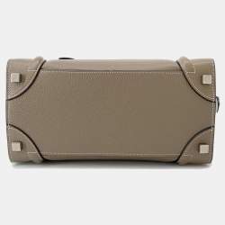 مملوكة مسبقًا Celine Luggage Shopper Tote Bag Suri Leather Size Micro