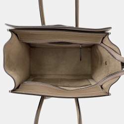 مملوكة مسبقًا Celine Luggage Shopper Tote Bag Suri Leather Size Micro