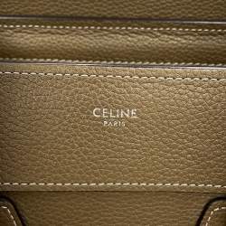 مملوكة مسبقًا Celine Luggage Shopper Tote Bag Suri Leather Size Micro