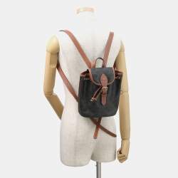 مملوكة مسبقًا Celine Triomphe Falco Backpack Tan Pvc Leather Size Mini