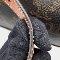 مملوكة مسبقًا Celine Triomphe Falco Backpack Tan Pvc Leather Size Mini