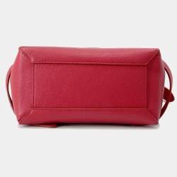 مملوكة مسبقًا حقيبة سيليين حزام جلد حمراء حجم مايكرو