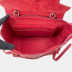 مملوكة مسبقًا حقيبة سيليين حزام جلد حمراء حجم مايكرو