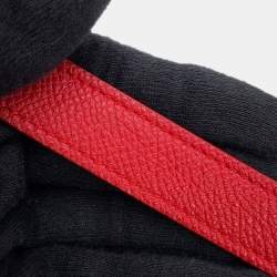 مملوكة مسبقًا حقيبة سيليين حزام جلد حمراء حجم مايكرو