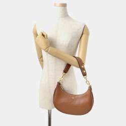 Pre Owned حقيبة كتف واحدة سيلين أفا جل د بني متوسط الحجم