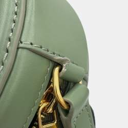 مملوكة مسبقًا Celine Oval Purse Shoulder Bag Khaki Leather