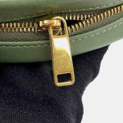 مملوكة مسبقًا Celine Oval Purse Shoulder Bag Khaki Leather