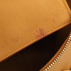 Pre Owned حقيبة بيد علوية سيلين حزام جلد بيج ميني