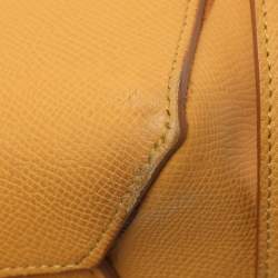 Pre Owned حقيبة بيد علوية سيلين حزام جلد بيج ميني