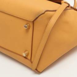 Pre Owned حقيبة بيد علوية سيلين حزام جلد بيج ميني