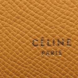 Pre Owned حقيبة بيد علوية سيلين حزام جلد بيج ميني