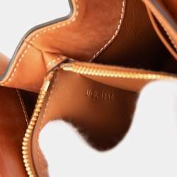 Pre Owned Celine Brown Small Leather 16 Satchel