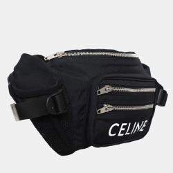 Pre Owned حقيبة حزام تريك كنغ سيلين نايلون أسود بسحاب