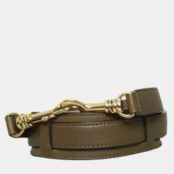 Pre Owned Celine Green Crocodile Embossed Nubuck Medium Trapeze Bag