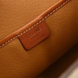 Pre Owned Celine Macadam Beige Canvas Backpack