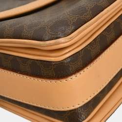 Pre Owned Celine Macadam Brown PVC Shoulder Bag