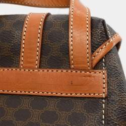 Pre Owned Celine Macadam Twin Brown PVC Backpack