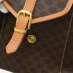 Pre Owned Celine Macadam Twin Brown PVC Backpack