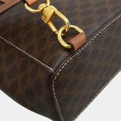 Pre Owned Celine Macadam Twin Brown PVC Backpack
