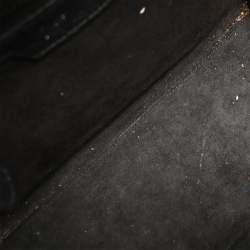 Pre Owned Celine Luggage Micro Black Calfskin Leather Tote Bag