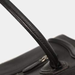 Pre Owned Celine Luggage Micro Black Calfskin Leather Tote Bag