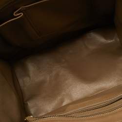Pre Owned Celine Luggage Mini Beige Leather Tote