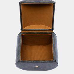 Pre Owned Celine Brown Triomphe Coated Canvas Round Box Handbag