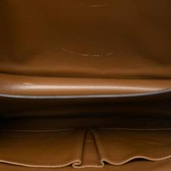 Pre Owned حقيبة سيليين كلاسيك بوكس بني جلد العجل متوسطة الحجم