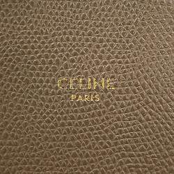 Pre Owned حقيبة يد سيلين عمودية قماش رمادية عجل حجم صغير