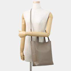 Pre Owned حقيبة يد سيلين عمودية قماش رمادية عجل حجم صغير