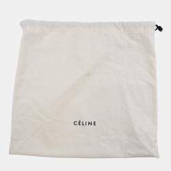 Pre Owned Celine Classic Box Shoulder Black Leather Size Medium