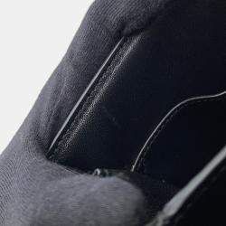 Pre Owned Celine Classic Box Shoulder Black Leather Size Medium