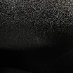 Pre Owned Celine Classic Box Shoulder Black Leather Size Medium