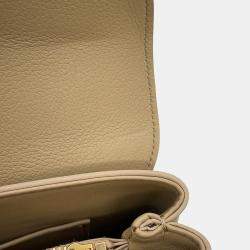 Pre Owned Celine Teen Nino 2Waybag Cappuccino Calf Leather