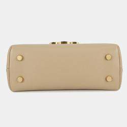 Pre Owned Celine Teen Nino 2Waybag Cappuccino Calf Leather