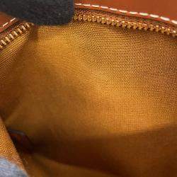 Pre Owned حقيبة سفر سيلين تريومف بيدين جلد بي في سي لون أسمر حجم متوسط