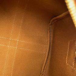 Pre Owned حقيبة سفر سيلين تريومف بيدين جلد بي في سي لون أسمر حجم متوسط