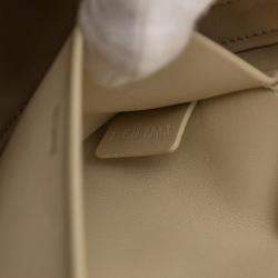 Pre Owned Celine Brown Shiny Calfskin Claude Shoulder Bag