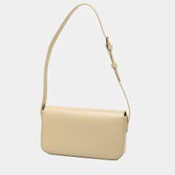 Pre Owned Celine Brown Shiny Calfskin Claude Shoulder Bag